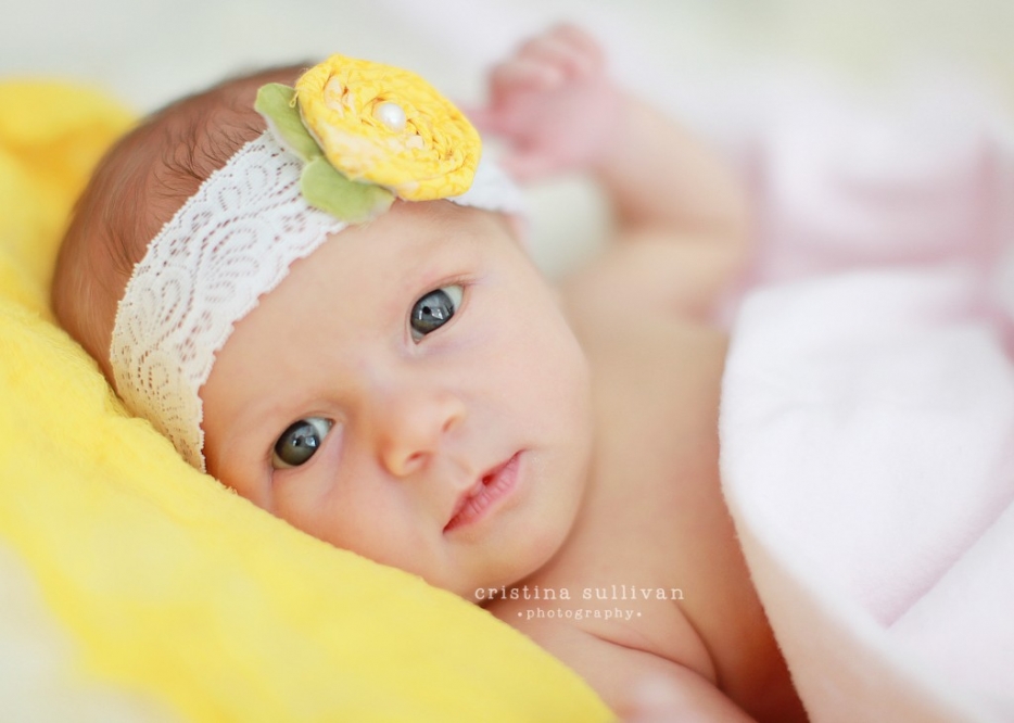 miami newborn studio photography session baby girl